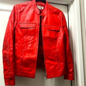 Motorícele style real leather jacket